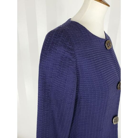 CHICO'S Women's Navy Blue Lightweight Jacket Sz S - Picture 6 of 11